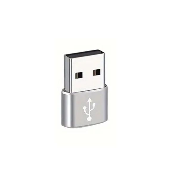 USB to USB-C Adapter - Silver