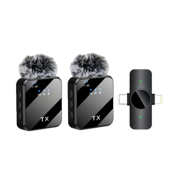 3-in-1 Mini Microphone for iPhone, Android, AI Noise