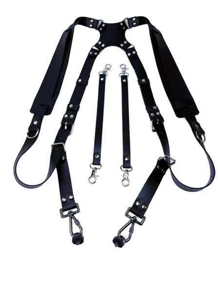 Dual Camera Strap for DSLR/SLR Leather - New