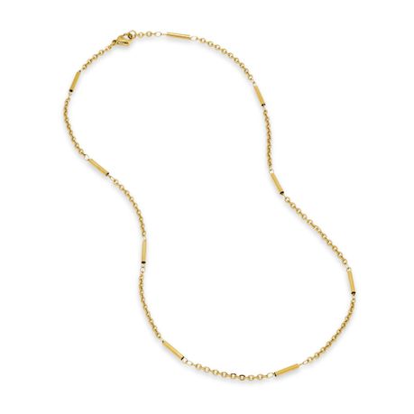 Steel My Heart Waterproof Cylinder Bead Stainless Steel Necklace Image