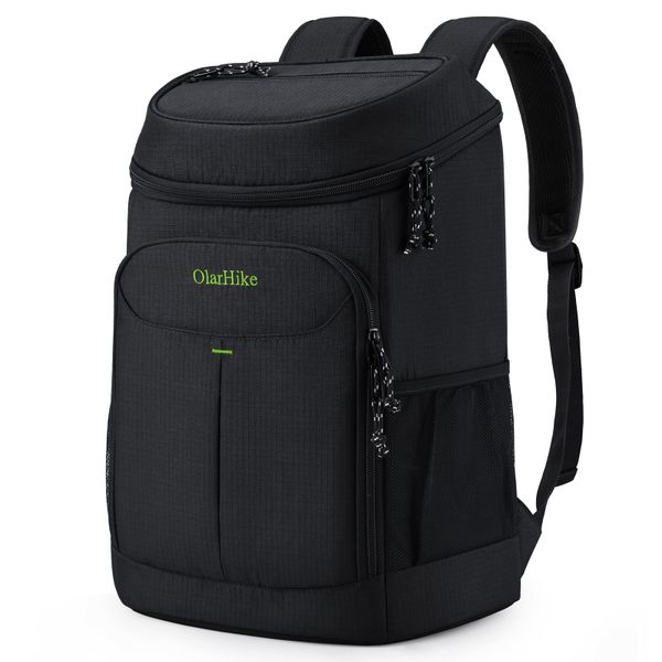 Olarhike Lightweight - Insulated Cooler Bag Back-Black-30 Can Capacity