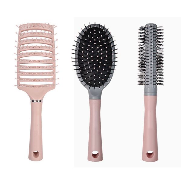 Rib Comb for Long Hair Volume-Padding Hollow Massage Curling Wide Tooth