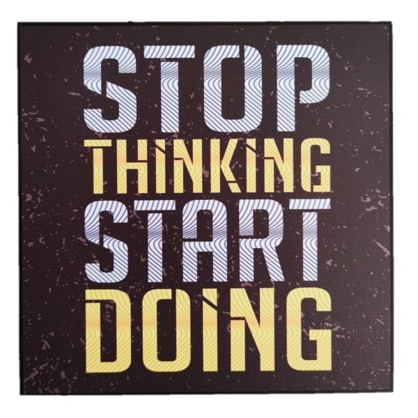 Mini Wooden Wall Art Motivational Poster Blocks