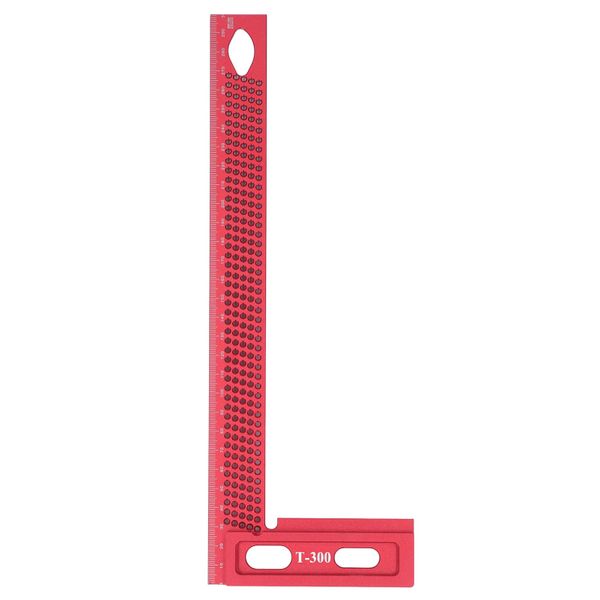 Lightweight Red L-Square Hole Ruler Framing Tool