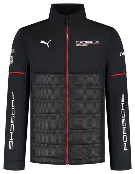 2025 Porsche Motorsport Men's Team Hybrid Jacket Black