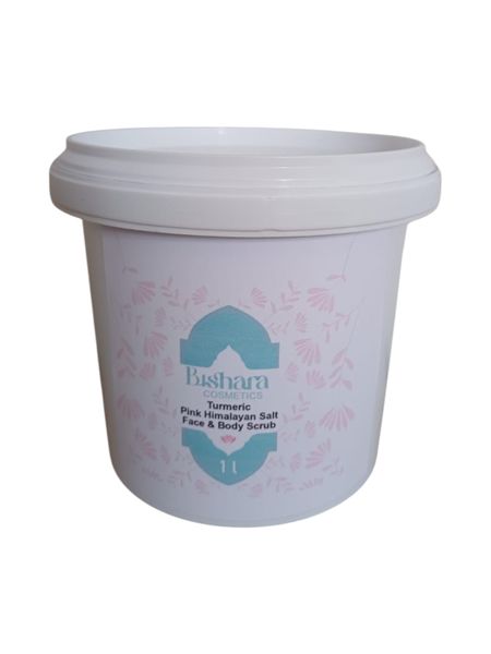 1L Bishara Cosmetics Turmeric Pink Himalayan Salt Scrub