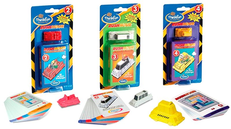 Thinkfun Rush Hour Add On Expansion Card Sets no 2, 3, 4