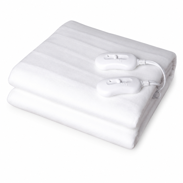 Double Electric Blanket 150x110cm 85W with Dual Control 3 Heat Settings