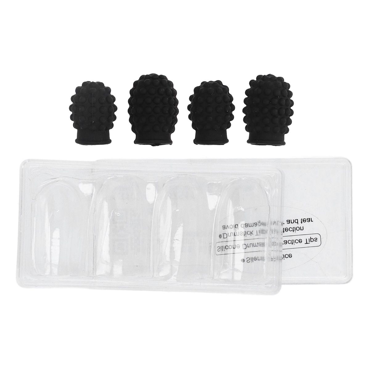 4pieces Silicone Drumstick Mutes