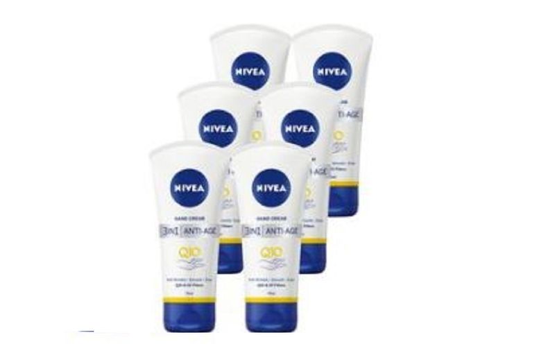 NIVEA Q10 3in1 Anti-age Hand Cream, 6x75ml