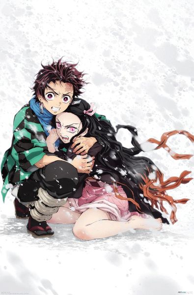 Demon Slayer (Tanjiro &amp; Nezuko Snow) Poster