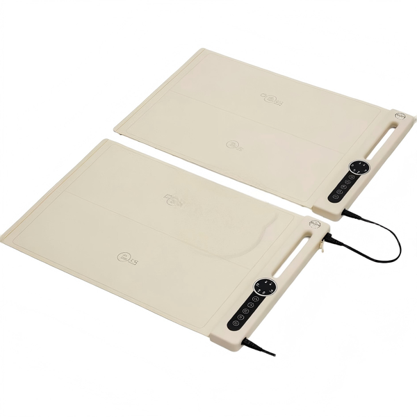 Dual-Zone Food Warming Mat, 7 Temp &amp; Timer, 10S Fast Heat Silicone Warmer