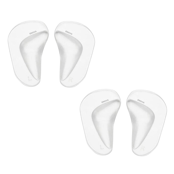 Enova Soft and Comfortable Silicone Gel Arch Support for Shoe - 2 Pairs