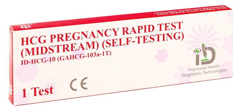 HCG Rapid Home Pregancy Test Kit (Midstream)(Self-Testing) Pack of 10