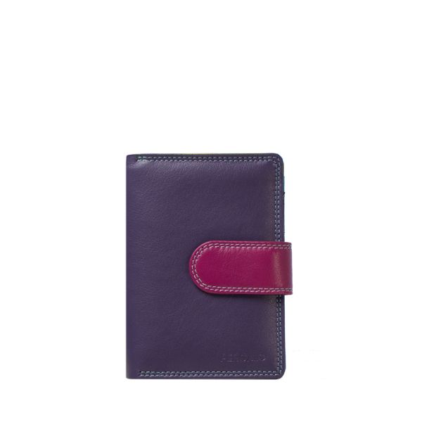 Pergalo Small Leather Purse | Vilot &amp; Purple