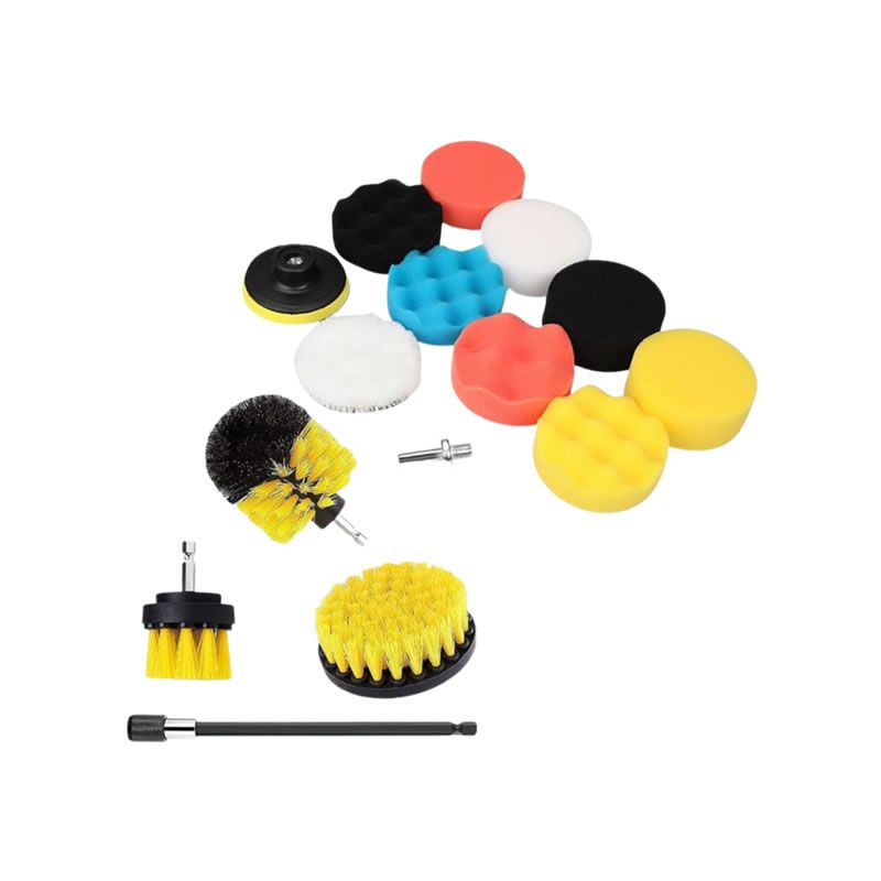 15 Piece Car Foam Drill Polishing Pad With Drill Powered Cleaning Brushes Shop Today. Get it