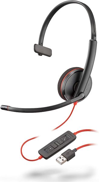 Poly Blackwire C3210 wired monaural USB-A headset