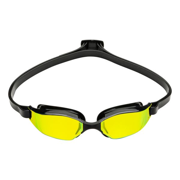 Aquasphere Xceed - Yellow Titanium Mirrored Lens - Blk Swim Racing Goggles