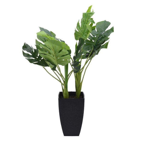Artificial Plant in Pot with Artificial Stones - 65cm - Design 3