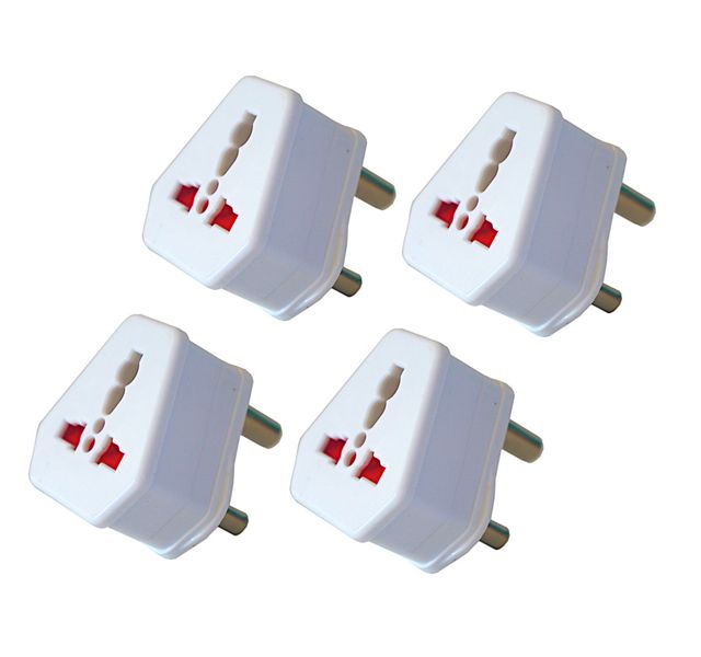 Travel Adapter for International to South Africa 3 Pin Set of 4