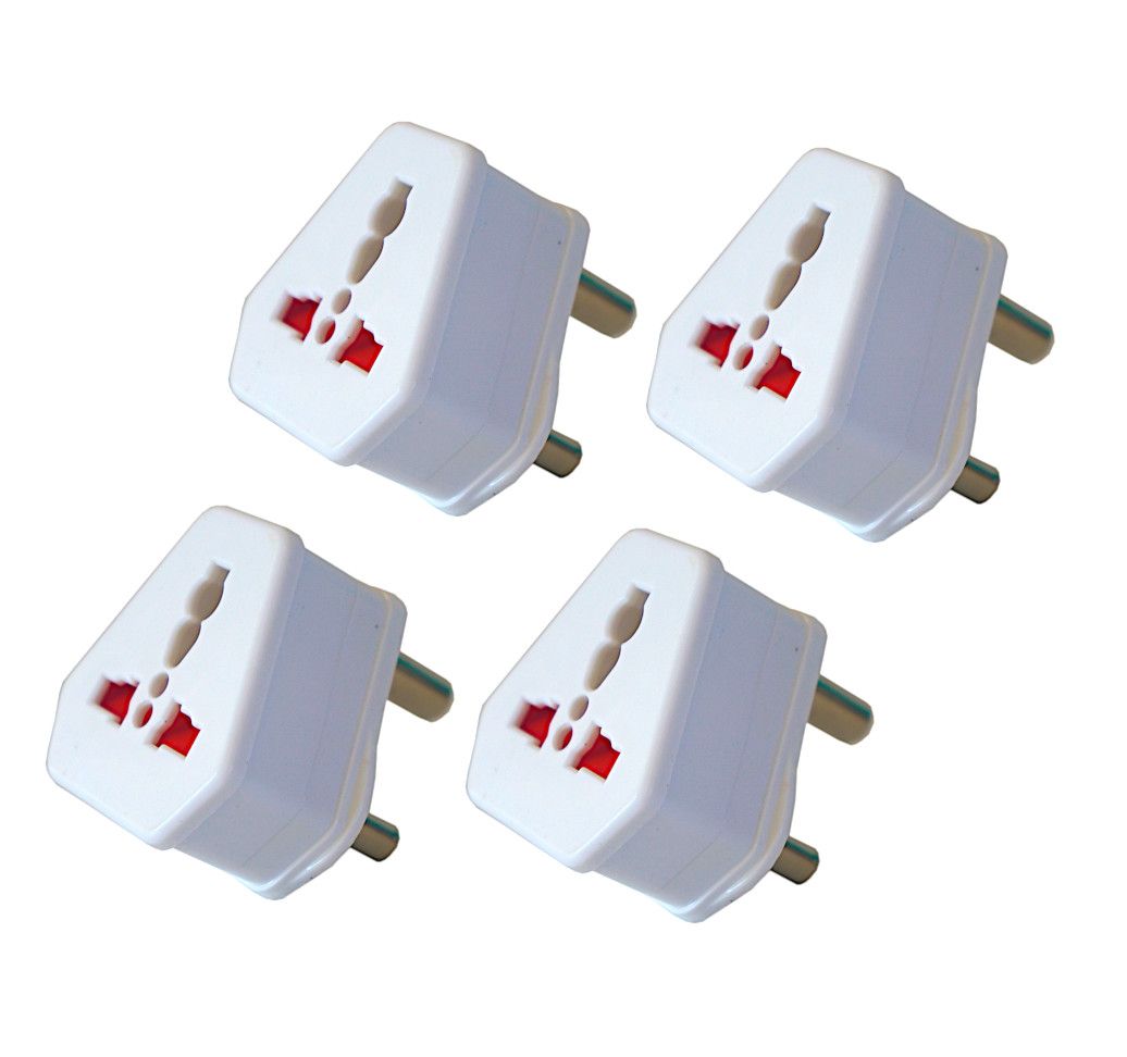 Travel Adapter for International to South Africa 3 Pin Set of 4