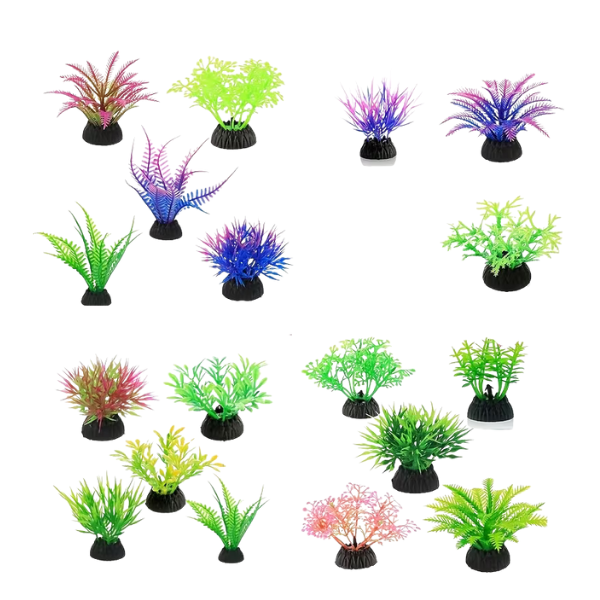 Shrubs and Bushes Fish Tank Decoration | 20-Piece