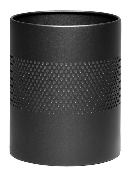 Krost Perforated Waste Paper Bin - Black - 240DIA x 300H