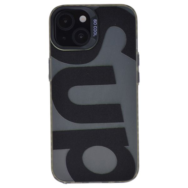 Color Shifting Cover With Bold Typography Design - Compatible With iPhone