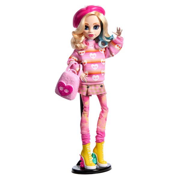 Monster High Wednesday Enid Sinclair doll in Pink Fashion with Accessories