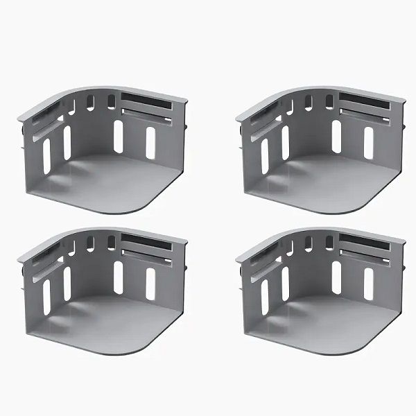 Adjustable Non-Slip Grey Sheet Fastener - 4 Piece Set