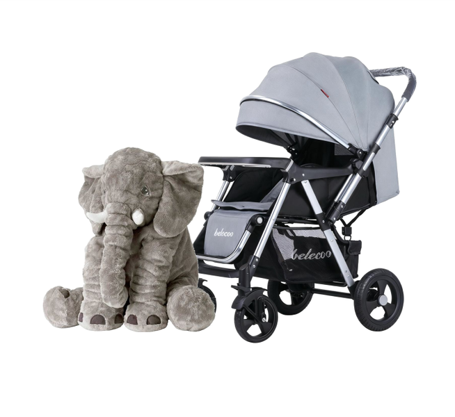 Belecoo High Quality Baby Foldable Stroller and Elephant Pillow
