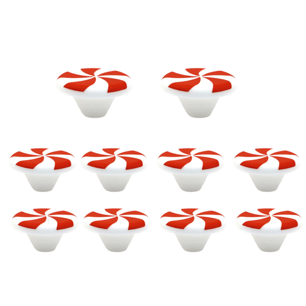 Bestby-Candy Pattern Decorative Cabinet Handle Soft Plastic Cover (10 Pack)