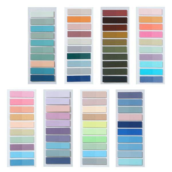 Sticky Tabs Morandi 1600 PCS Book Tabs, Transparent Markers Index Tabs