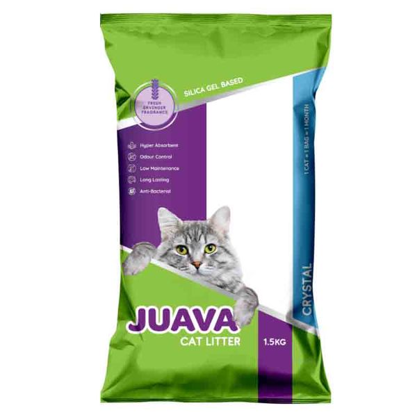 Silicone Cat Litter 1.5Kg Juava Lavender Fragrance