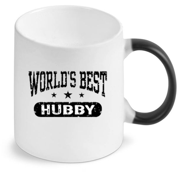World's Best Hubby Birthday Christmas Father's Day Gift Magic Coffee Mug