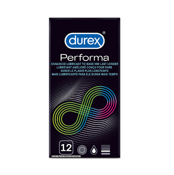 Durex 6 x 12's, Delay Climax, Lubricated Condoms, Performa
