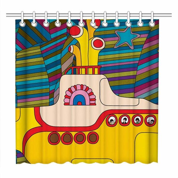 Cartoon Pattern Shower Curtain (180x200cm)