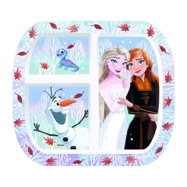 Frozen Autumn Leaves Divided Plate