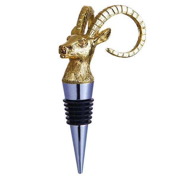 Wine Stopper Whiskey Bottle Stopper Cork Solid Metal - Antelope
