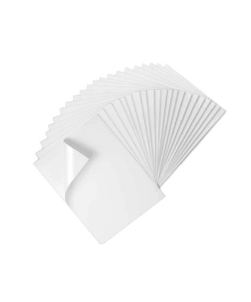 SBR | A4 Vinyl Sticker Papers - 100 Sheets - Glossy White