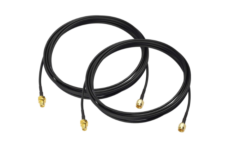 MWD Male to Female Bulkhead Mount RG174 Antenna Extension Cable (2-Pack)