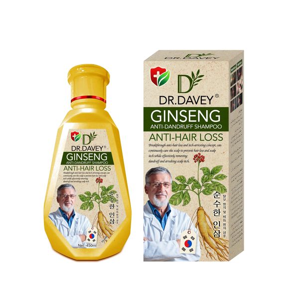 Dr Davey Ginseng Anti-Hair Loss Anti-Dandruff Hair Growth Shampoo 450ml