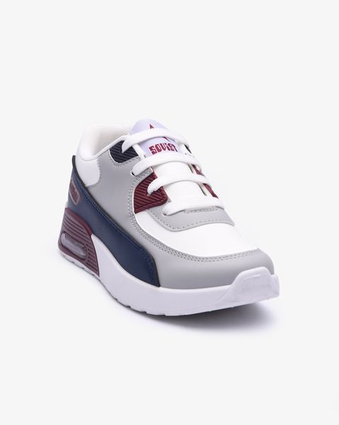 Soviet Kids Maxim White and Navy air bubble sneaker