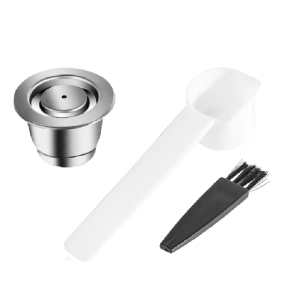Stainless Steel Reusable Coffee Capsule, Pod - Espresso Size - Nespresso Compatible
