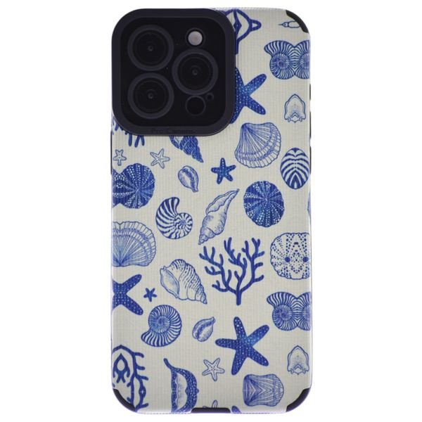Nautical Seashell &amp; Starfish Design Phone Case - Comaptible With iPhone