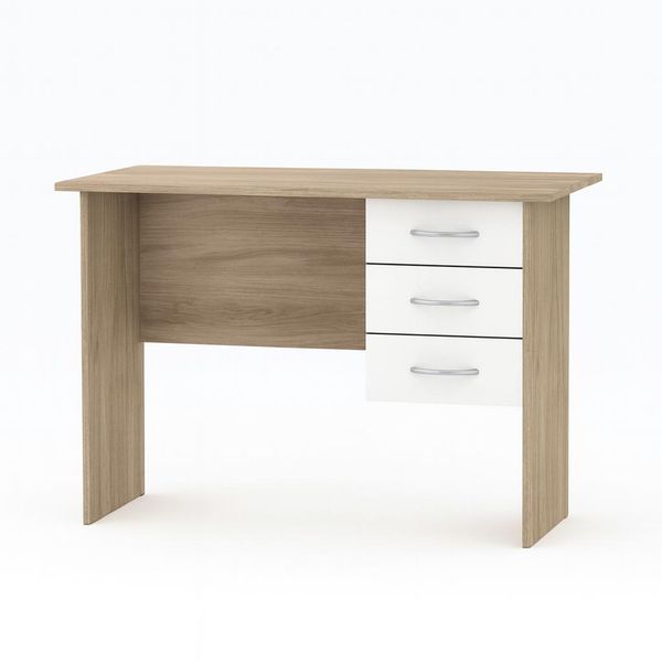 Simple and Modern 3-Drawer Office Desk Durable Work Desk with 3 Drawers