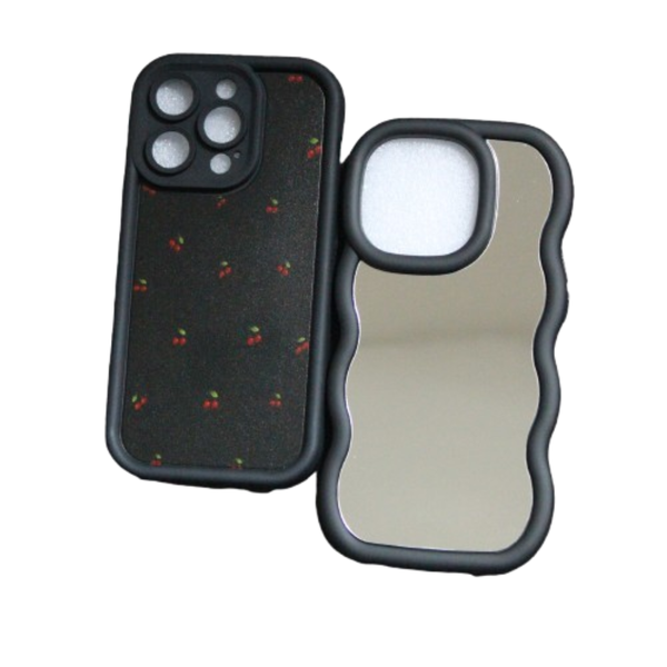 2 covers compatible with iPhone 13/ 13pro/ 14/ 14pro/ 15/ 15pro - Black