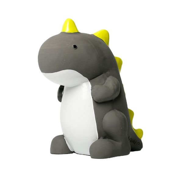 Latex T-Rex Dog Toy with Squeaker - Non-Toxic Natural Rubber (14cm)