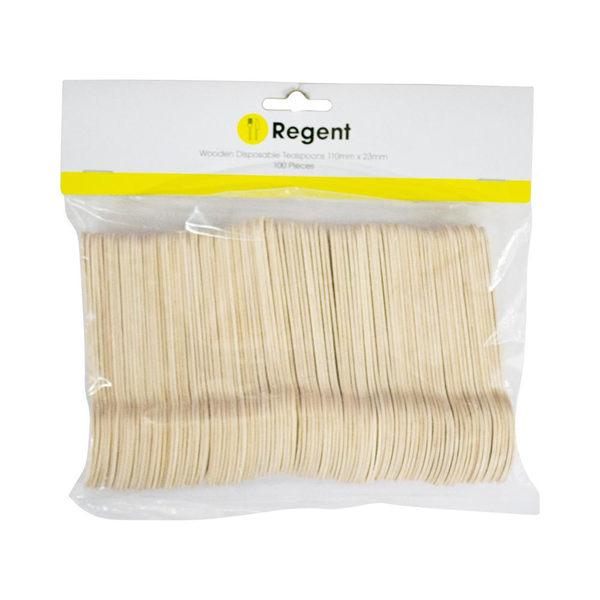 Kitro 100 Piece Disposable Wood Spoons