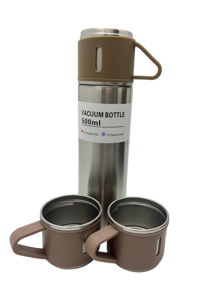 Silver Lockable Lid Water Bottle